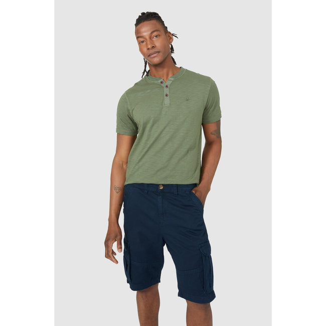 Navy - Front - Mantaray Mens Core Cargo Shorts