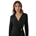Black - Lifestyle - Principles Womens-Ladies Ruffled Ponte Midi Dress