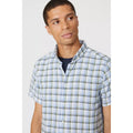 Green - Side - Mantaray Mens Checked Shirt