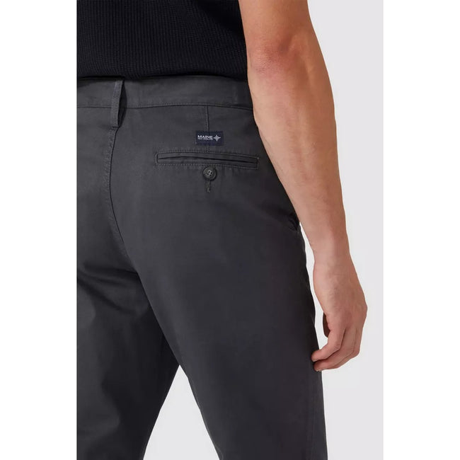 Dark Grey - Side - Maine Mens Straight Leg Chinos