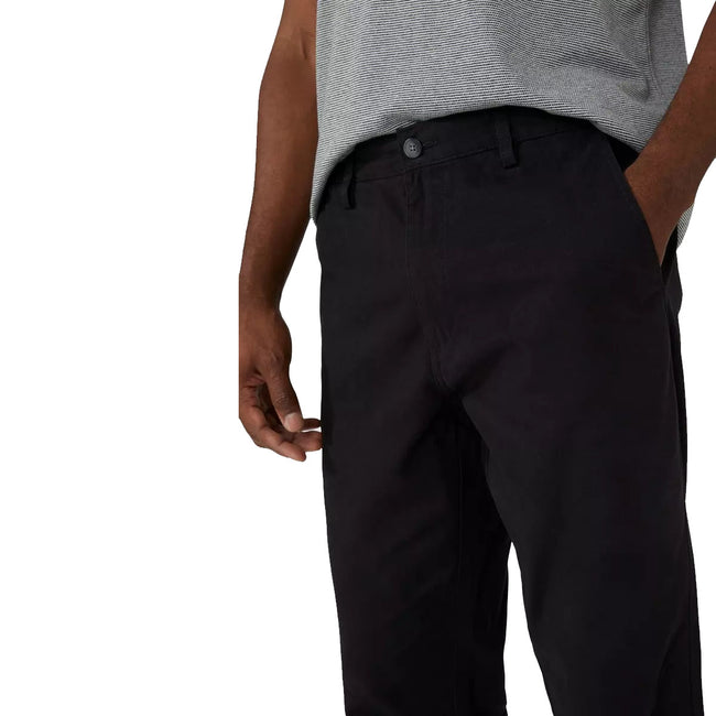 Black - Side - Maine Mens Straight Leg Chinos