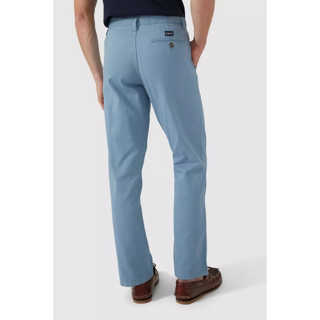Blue - Back - Maine Mens Straight Leg Chinos