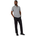 Black - Front - Maine Mens Straight Leg Chinos