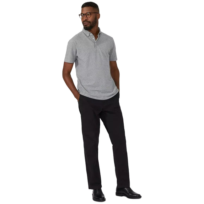 Black - Front - Maine Mens Straight Leg Chinos