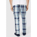 Blue - Back - Debenhams Mens Woven Checked Lounge Pants