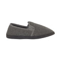 Gray - Front - Debenhams Mens Herringbone Slippers