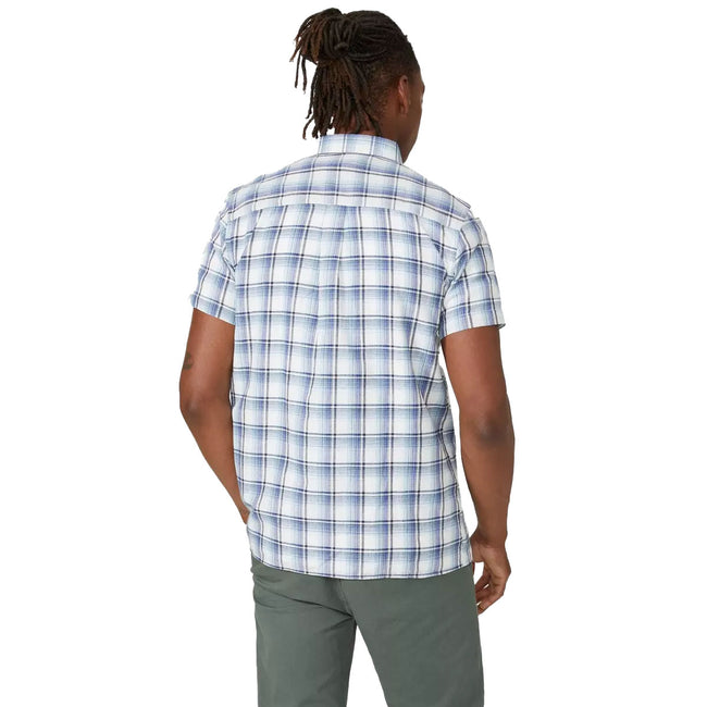 Blue - Back - Mantaray Mens Ombre Shirt