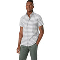 Taupe - Front - Mantaray Mens Checked Textured Shirt