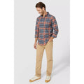 Burnt Orange - Lifestyle - Mantaray Mens Checked Shirt