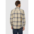 Oatmeal - Back - Mantaray Mens Checked Shirt