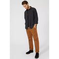 Dark Grey - Pack Shot - Mantaray Mens Twill Overshirt