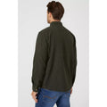 Khaki - Back - Mantaray Mens Twill Overshirt