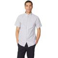 Gray - Front - Maine Mens Checked Shirt