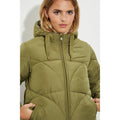 Olive - Pack Shot - Dorothy Perkins Womens-Ladies Short Padded Jacket