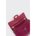 Pink - Back - Dorothy Perkins Womens-Ladies Sofia Croc Chain Strap Shoulder Bag