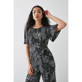 Monochrome - Side - Dorothy Perkins Womens-Ladies Printed Flutter Jumpsuit