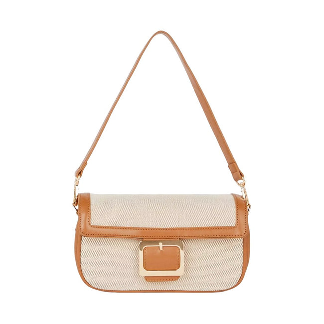 Natural - Front - Dorothy Perkins Sunny Canvas Shoulder Bag