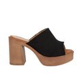 Black - Front - Faith Womens-Ladies Hailey Platform Mules
