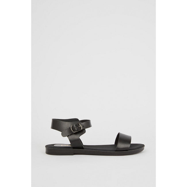 Black - Back - Dorothy Perkins Womens-Ladies Flat Sandals