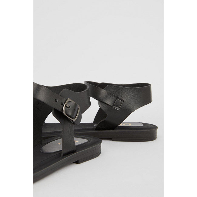 Black - Side - Dorothy Perkins Womens-Ladies Flat Sandals