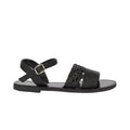 Black - Front - Felix Womens-Ladies Basket Weave Sandals