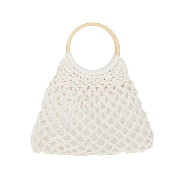 White - Front - Faith Ally Mesh Bag