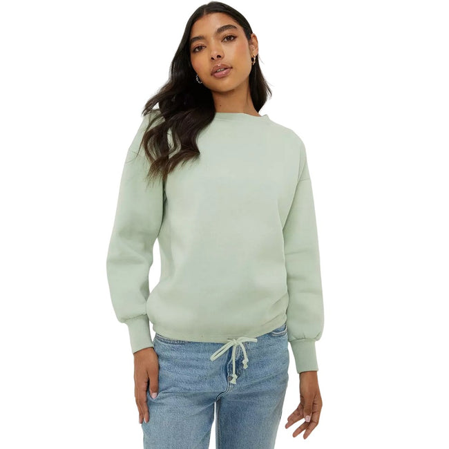 Sage - Front - Dorothy Perkins Womens-Ladies Drawstring Sweatshirt