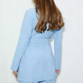Blue - Back - Dorothy Perkins Womens-Ladies Belt Jacket