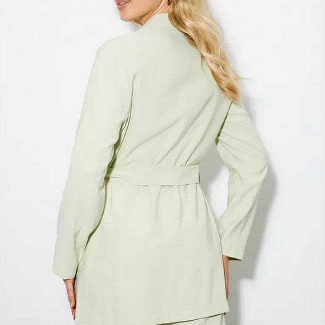 Pistachio - Back - Dorothy Perkins Womens-Ladies Belt Jacket