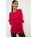 Pink - Front - Dorothy Perkins Womens-Ladies Buttoned Cuff Petite Sweater