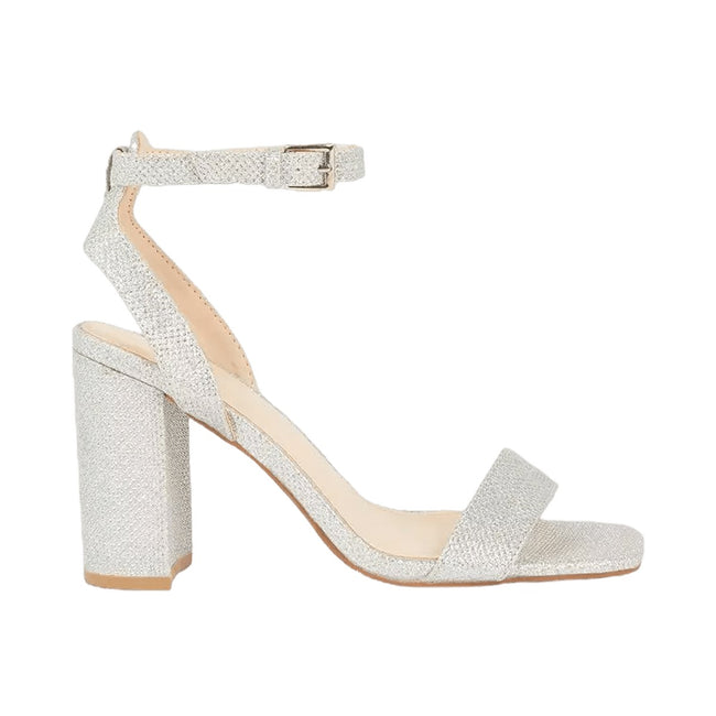 Gray - Front - Principles Womens-Ladies Serene Block Heel Sandals