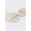 Gray - Side - Principles Womens-Ladies Serene Block Heel Sandals