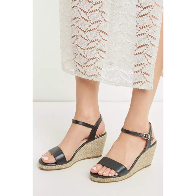 Black - Lifestyle - Dorothy Perkins Womens-Ladies Ruby Wedge Sandals