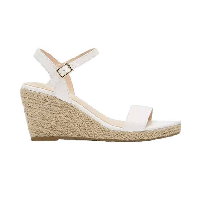 White - Front - Dorothy Perkins Womens-Ladies Ruby Wedge Sandals