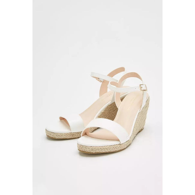White - Back - Dorothy Perkins Womens-Ladies Ruby Wedge Sandals