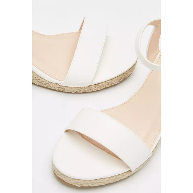 White - Side - Dorothy Perkins Womens-Ladies Ruby Wedge Sandals