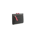 Black-Watermelon - Back - Eastern Counties Leather Cassie Contrast Panel Leather Coin Purse