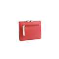 Red-Ivory - Back - Eastern Counties Leather Cassie Contrast Panel Leather Coin Purse