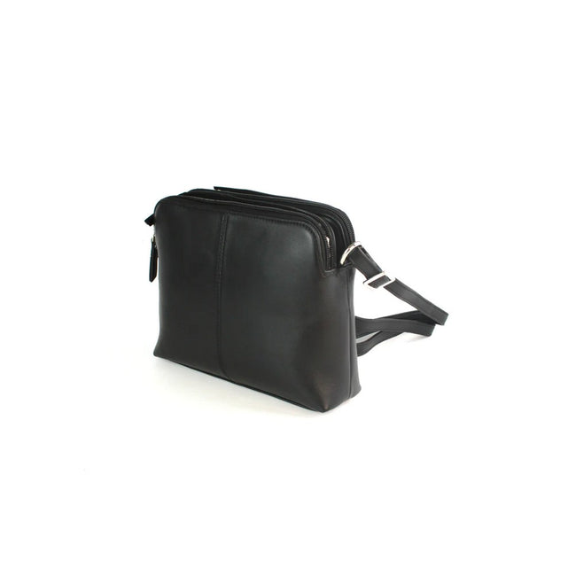 Black - Front - Eastern Counties Leather Terri Leather Purse