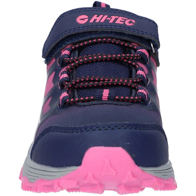 Naval Academy-Azalea Pink - Close up - Hi-Tec Girls Scooby Low Sneakers
