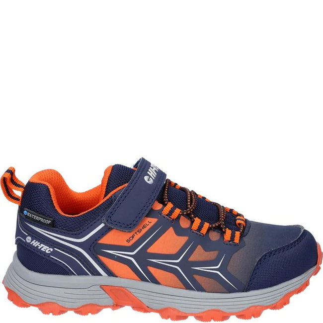 Naval Academy-Red Orange-Sleet - Lifestyle - Hi-Tec Boys Scooby Low Cut Walking Shoes