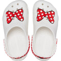 White-Red - Side - Disney Childrens-Kids Minnie Mouse Clogs