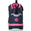 Navy-Fusion Pink-Mint - Back - Hi-Tec Boys Rush Walking Boots