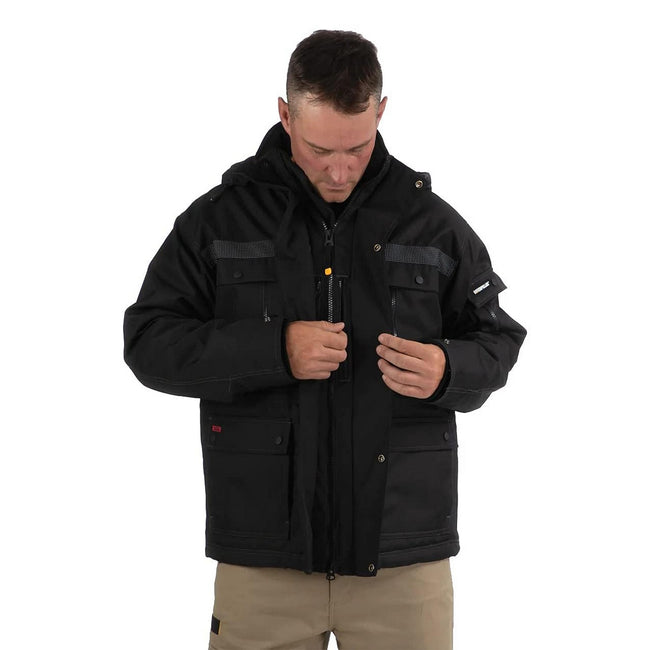 Black - Side - Caterpillar Mens Parker Insulated Jacket