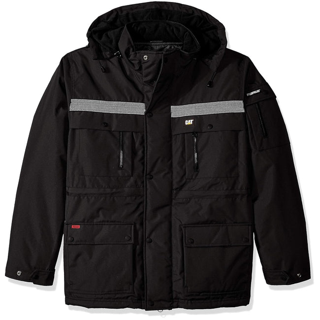 Black - Front - Caterpillar Mens Parker Insulated Jacket