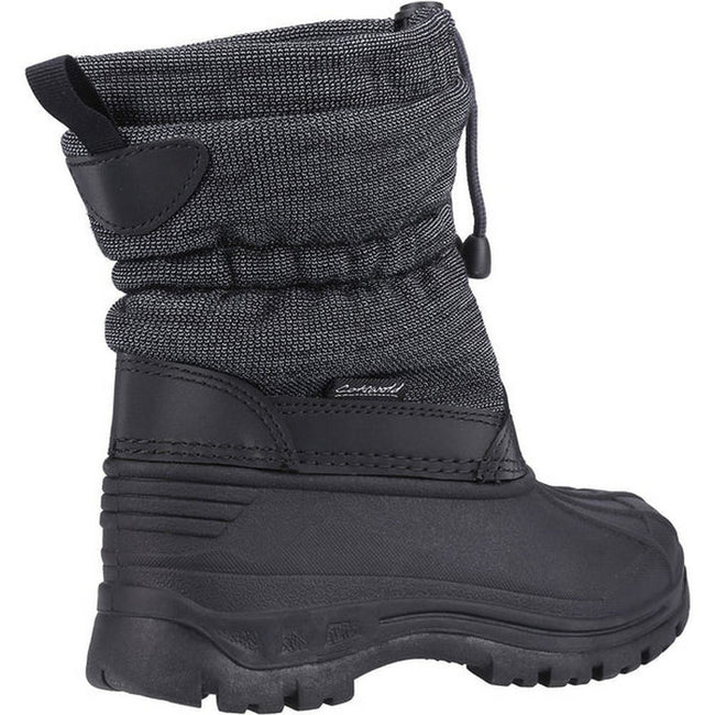 Gray-Black - Back - Cotswold Childrens-Kids Bathford Galoshes