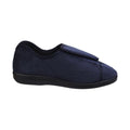 Navy - Back - GBS Walton Touch Fastening Slipper - Unisex Slippers