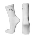 White - Back - Puma Crew Socks 3 Pair Pack - Mens Socks