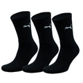 Black - Front - Puma Crew Socks 3 Pair Pack - Mens Socks