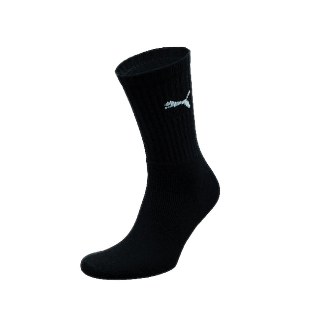 Black - Back - Puma Crew Socks 3 Pair Pack - Mens Socks